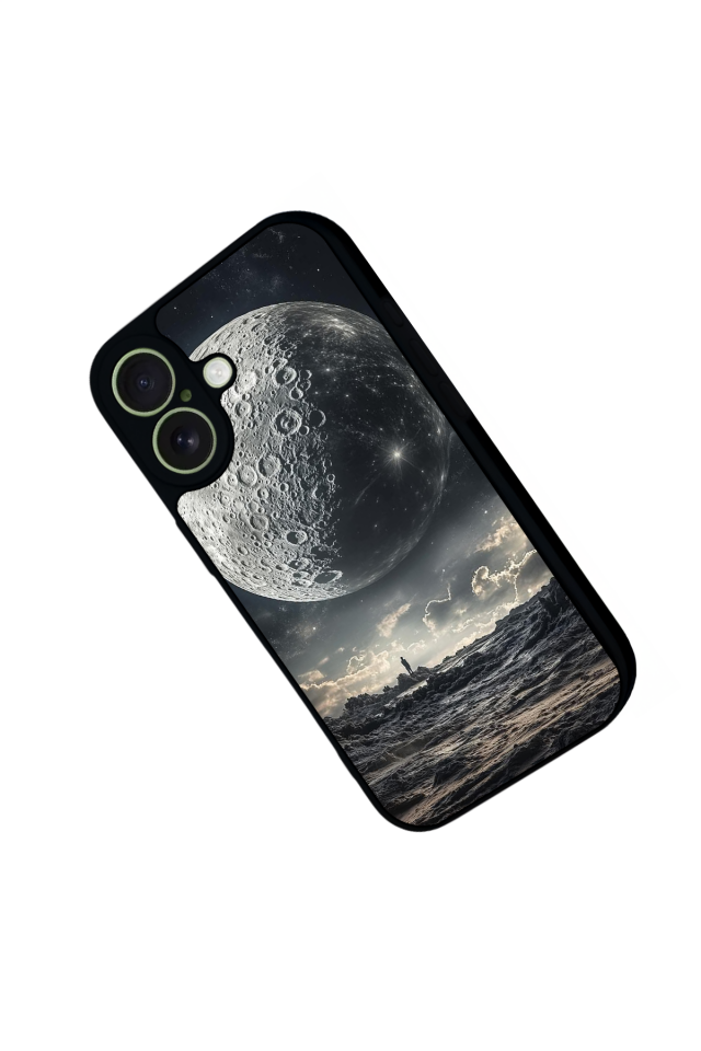 iPhone 17 Uyumlu Ay Tasarımlı Glossy Premium Kılıf