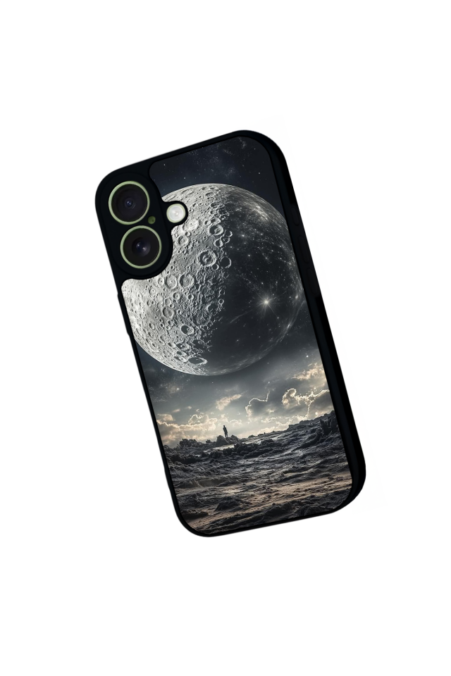 iPhone 17 Uyumlu Ay Tasarımlı Glossy Premium Kılıf