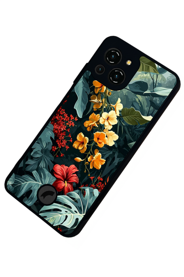 Reeder S23 Pro Max Uyumlu Botanik Tasarımlı Glossy Premium Kılıf