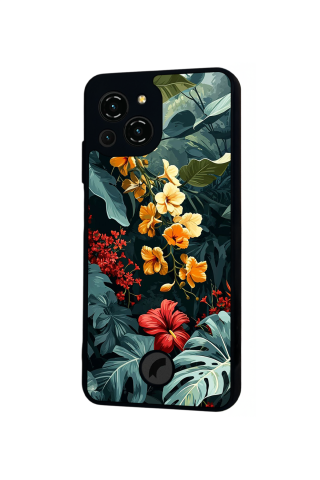 Reeder S23 Pro Max Uyumlu Botanik Tasarımlı Glossy Premium Kılıf