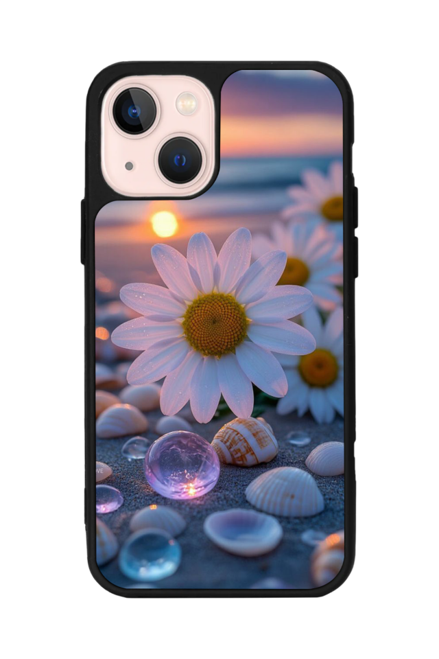 iPhone 15 Uyumlu Cicek Tasarımlı Glossy Premium Kılıf