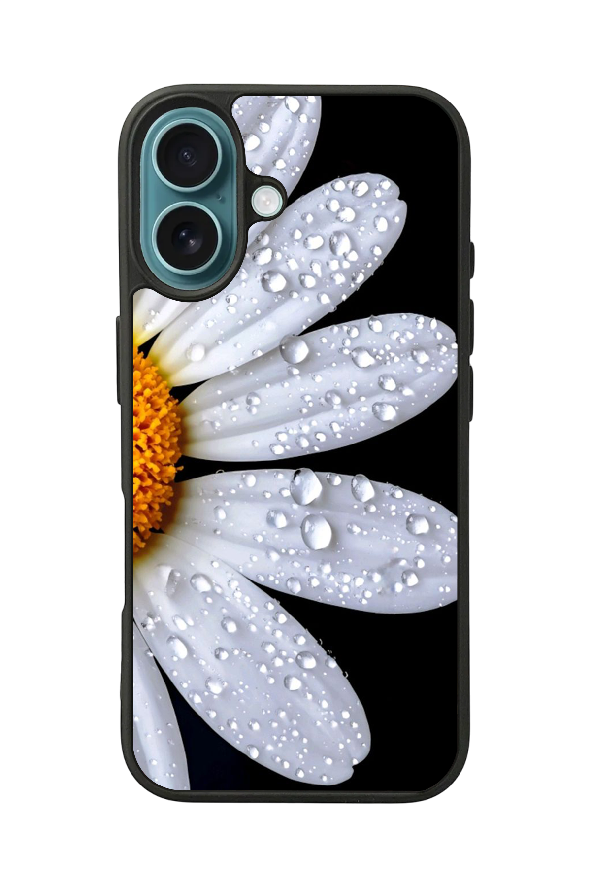 iPhone 16 Plus Uyumlu Cicek Tasarımlı Glossy Premium Kılıf