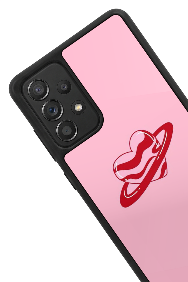 Samsung Galaxy A72 Uyumlu Kalp Love Tasarımlı Glossy Premium Kılıf