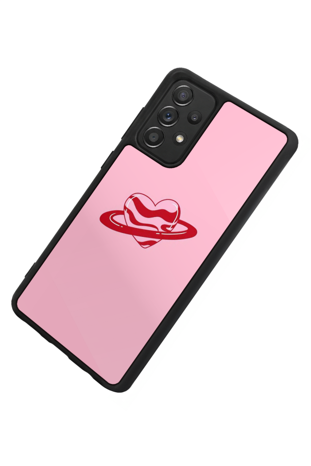 Samsung Galaxy A72 Uyumlu Kalp Love Tasarımlı Glossy Premium Kılıf