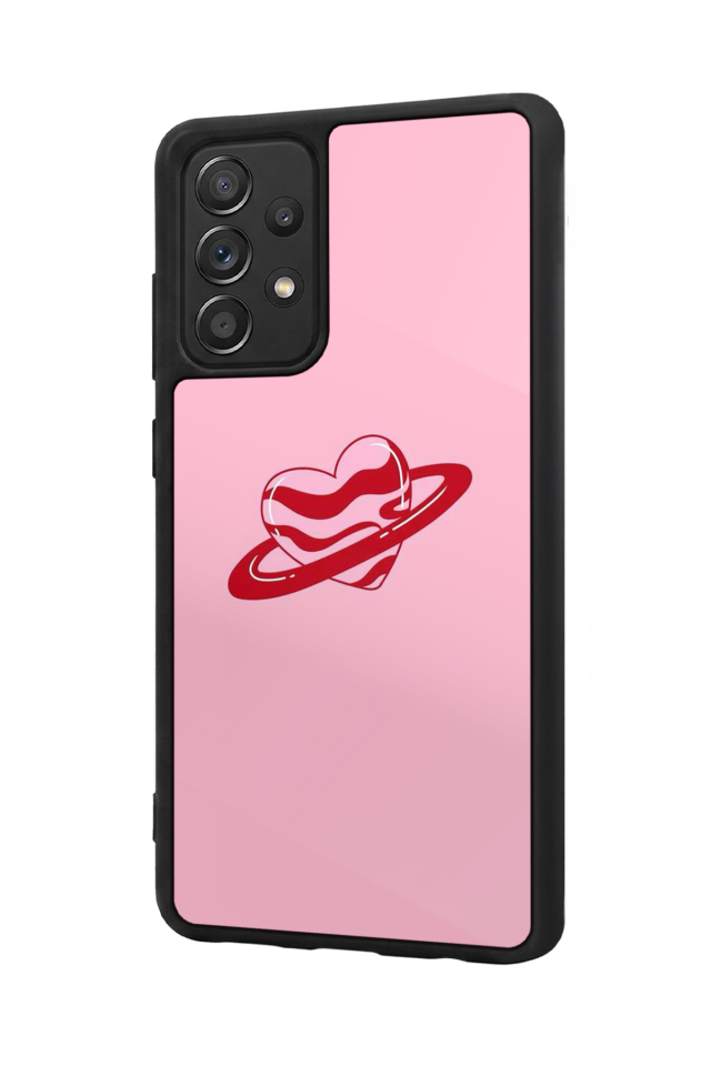 Samsung Galaxy A72 Uyumlu Kalp Love Tasarımlı Glossy Premium Kılıf