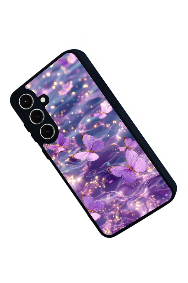Samsung Galaxy A16 Uyumlu Kelebek Tasarımlı Glossy Premium Kılıf