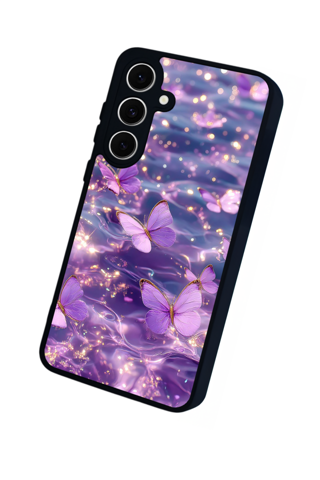 Samsung Galaxy A16 Uyumlu Kelebek Tasarımlı Glossy Premium Kılıf
