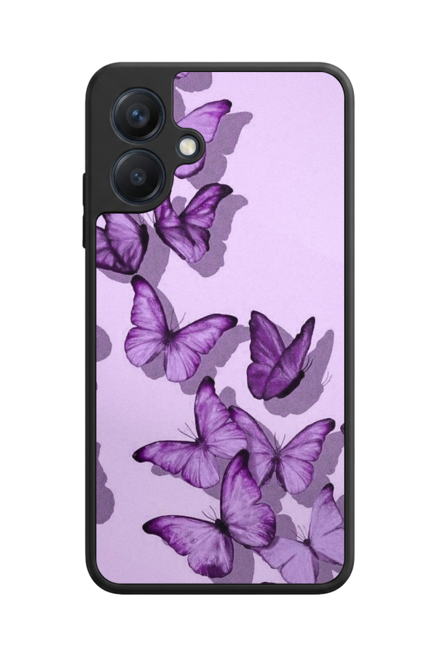 Samsung Galaxy A07 Uyumlu Kelebek Tasarımlı Glossy Premium Kılıf