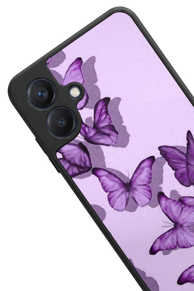 Samsung Galaxy A07 Uyumlu Kelebek Tasarımlı Glossy Premium Kılıf