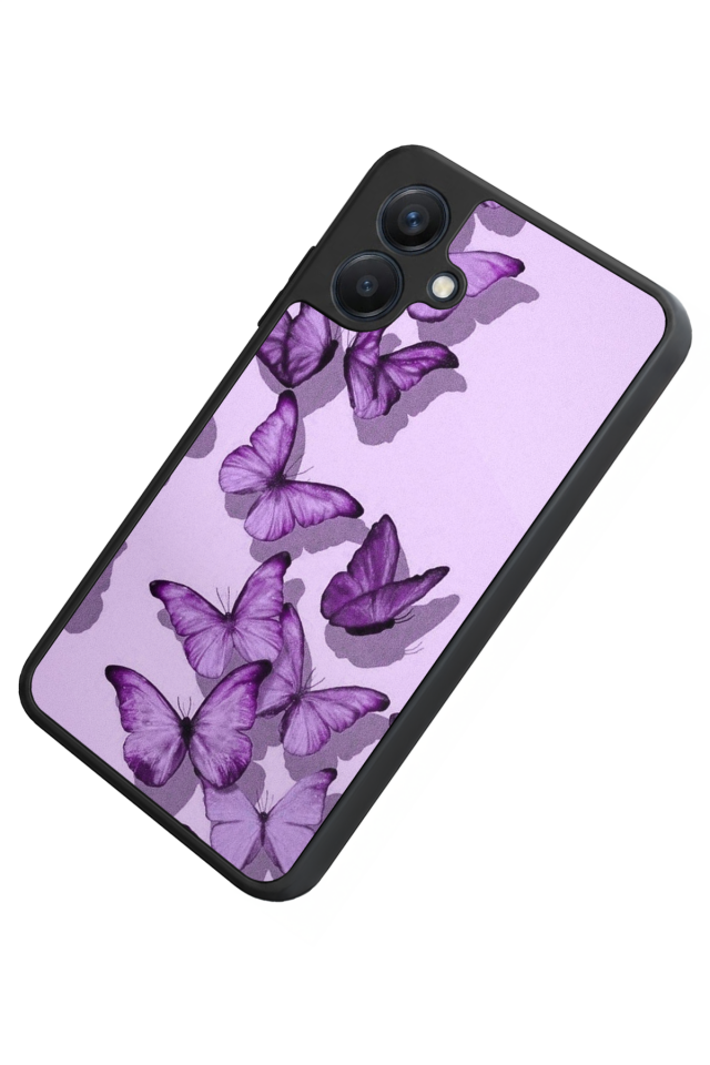 Samsung Galaxy A07 Uyumlu Kelebek Tasarımlı Glossy Premium Kılıf
