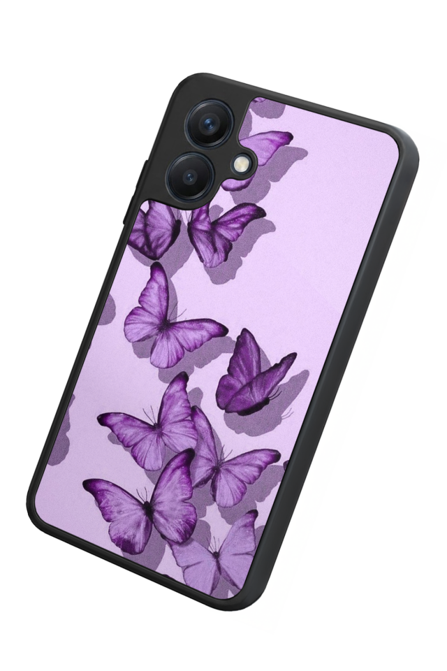 Samsung Galaxy A07 Uyumlu Kelebek Tasarımlı Glossy Premium Kılıf