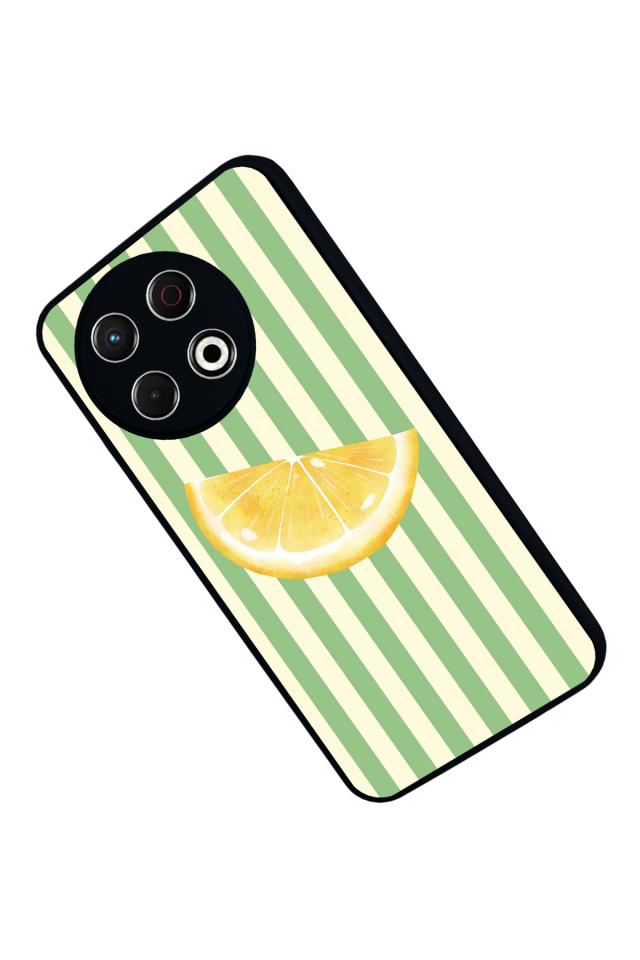 Tecno Spark 30 Pro Uyumlu Limon Tasarımlı Glossy Premium Kılıf