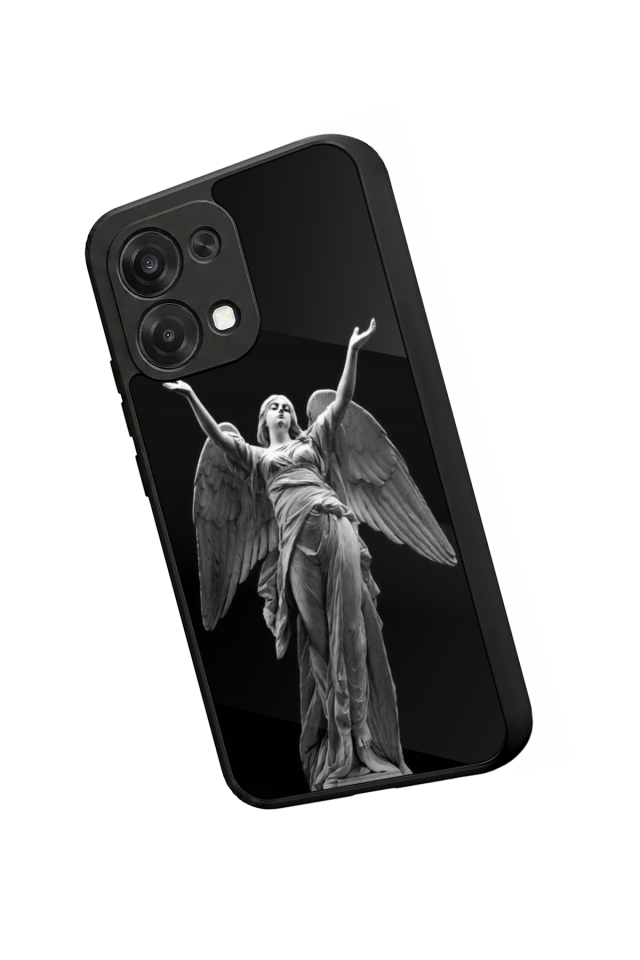 Oppo A6 Pro Uyumlu Melek Tasarımlı Glossy Premium Kılıf