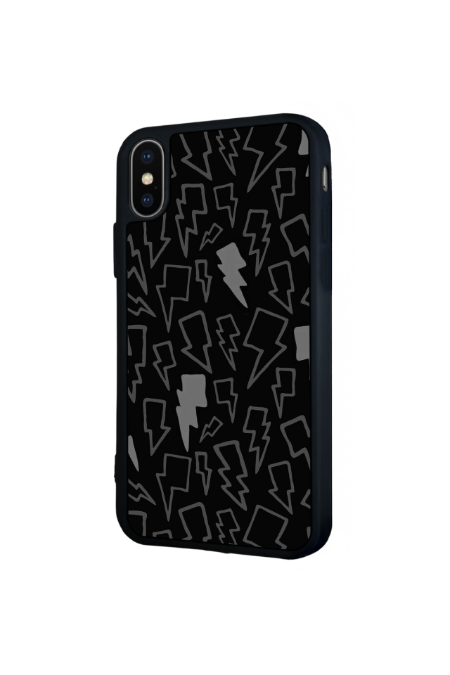 iPhone XS Max Uyumlu Simsek Tasarımlı Glossy Premium Kılıf