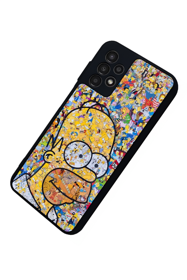 Samsung Galaxy A23 Uyumlu The Simpsons Tasarımlı Glossy Premium Kılıf