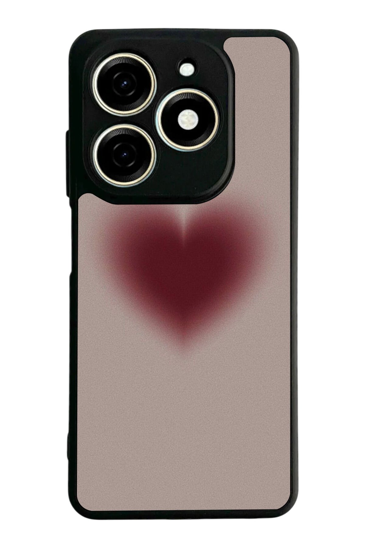 Tecno Spark 20/20C Uyumlu Kalp Love Tasarımlı Glossy Premium Kılıf