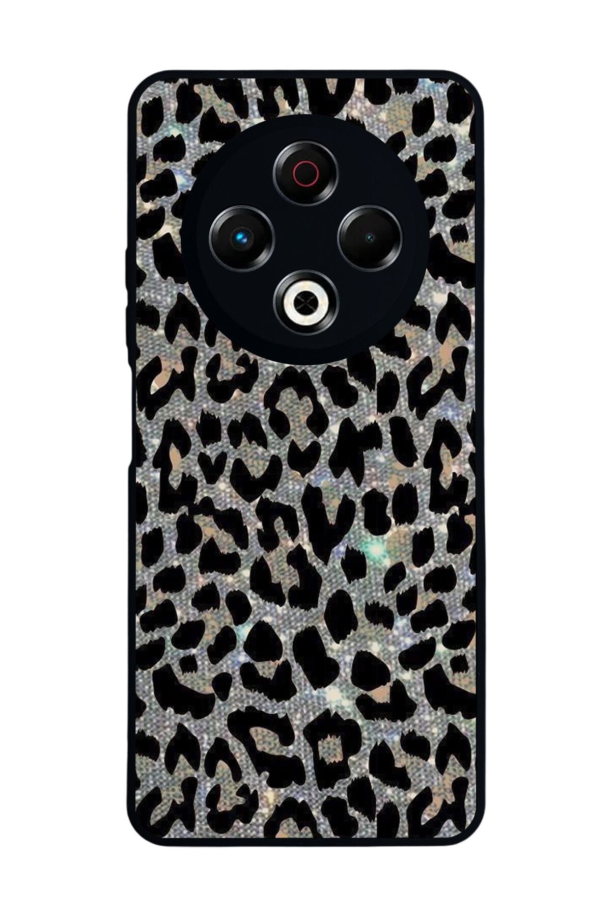 Tecno Spark 30 Uyumlu Hologram Leopar Tasarımlı Glossy Premium Kılıf