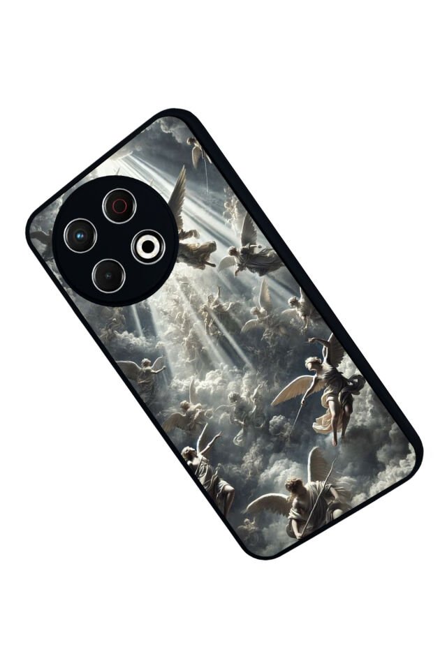 Tecno Spark 30 Pro Uyumlu Melek Tasarımlı Glossy Premium Kılıf