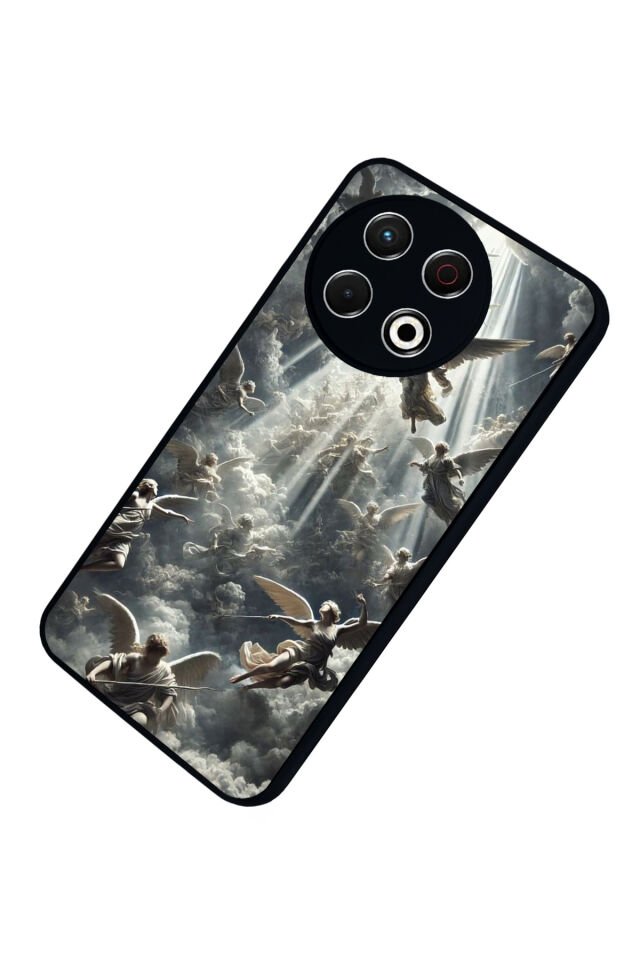 Tecno Spark 30 Pro Uyumlu Melek Tasarımlı Glossy Premium Kılıf