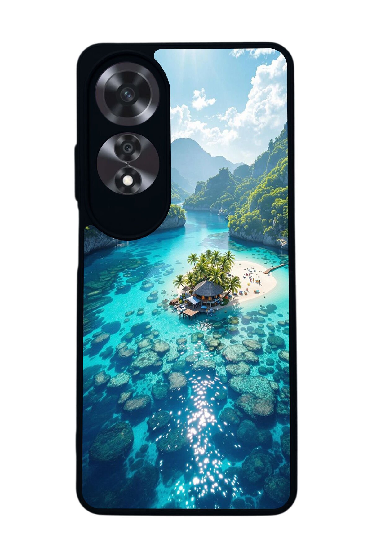 Oppo A60 Mat Siyah uyumlu Kılıf – Yumuşak Silikon, Koruyucu, Şok Emici Kapak