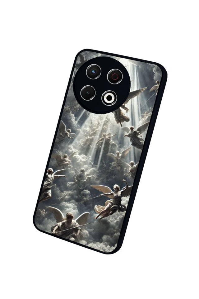 Tecno Spark 30 Pro Uyumlu Melek Tasarımlı Glossy Premium Kılıf