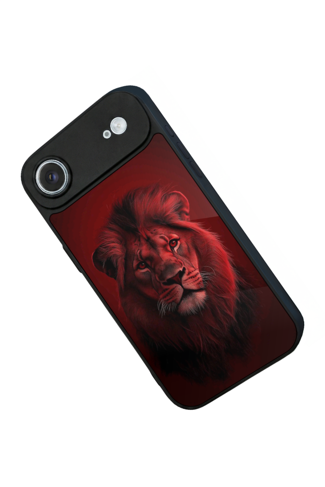 iPhone 17 Air Uyumlu Aslan Tasarımlı Glossy Premium Kılıf