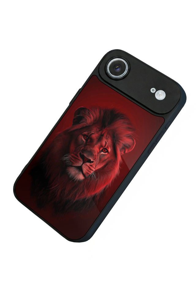 iPhone 17 Air Uyumlu Aslan Tasarımlı Glossy Premium Kılıf