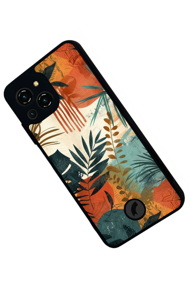 Reeder S23 Pro Max Uyumlu Botanik Tasarımlı Glossy Premium Kılıf