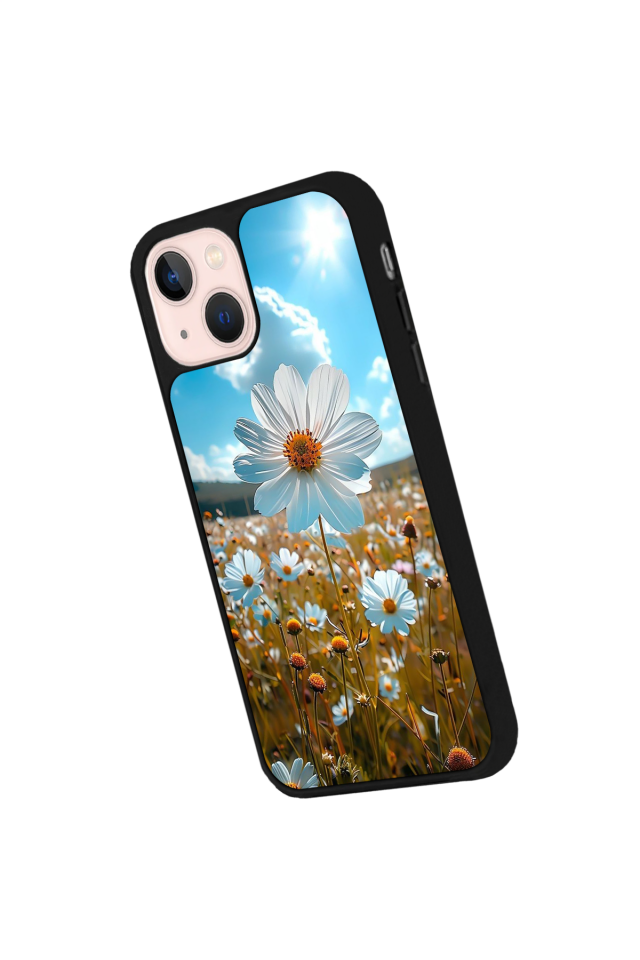 iPhone 15 Uyumlu Cicek Tasarımlı Glossy Premium Kılıf