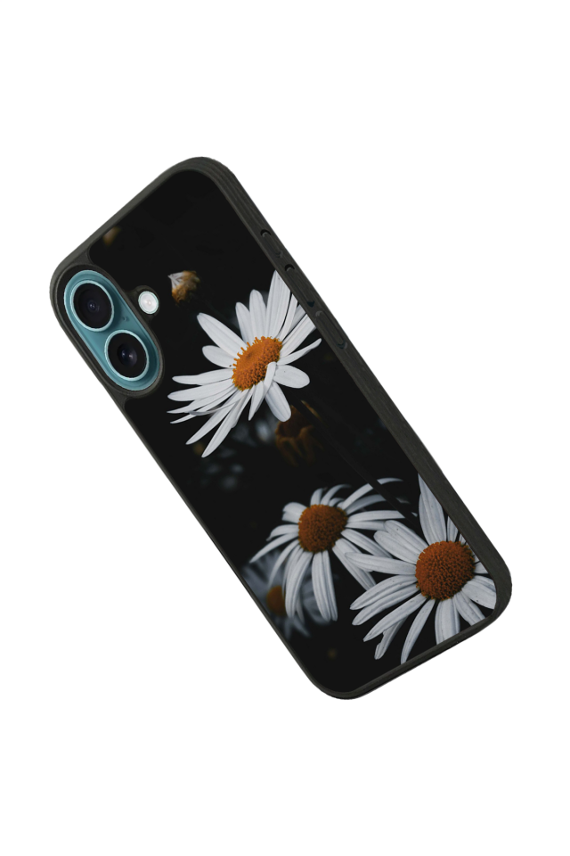 iPhone 16 Plus Uyumlu Cicek Tasarımlı Glossy Premium Kılıf