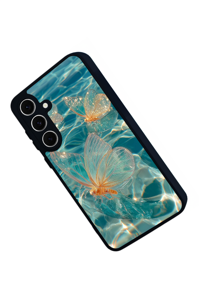 Samsung Galaxy A16 Uyumlu Kelebek Tasarımlı Glossy Premium Kılıf