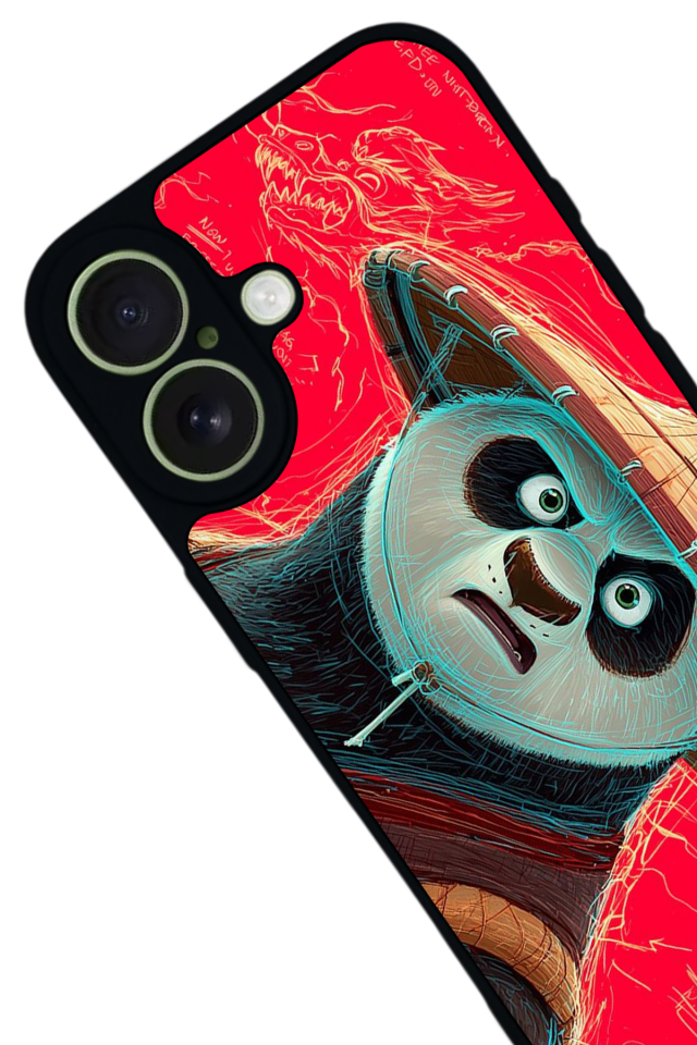 iPhone 17 Uyumlu Kung Fu Panda Tasarımlı Glossy Premium Kılıf