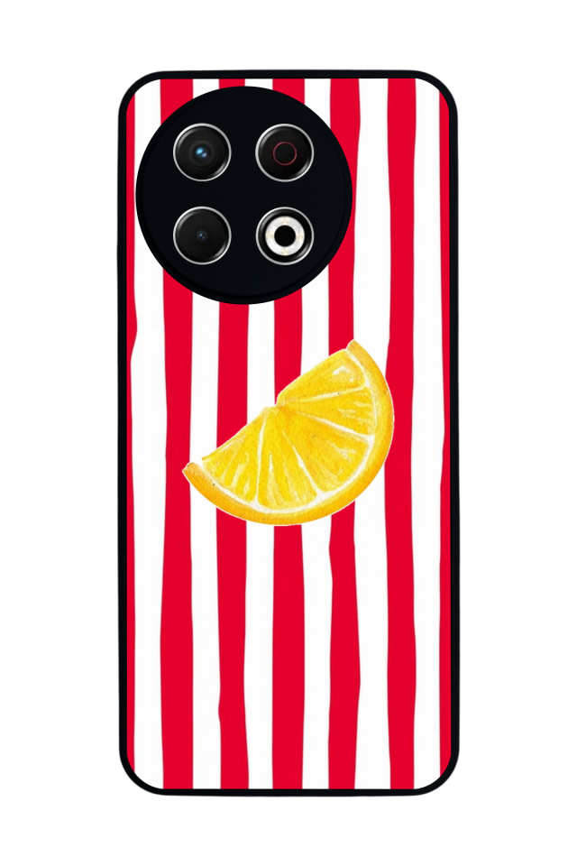 Tecno Spark 30 Pro Uyumlu Limon Tasarımlı Glossy Premium Kılıf