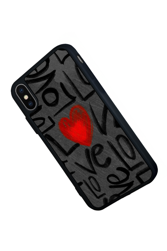 iPhone XS Max Uyumlu Love Tasarımlı Glossy Premium Kılıf