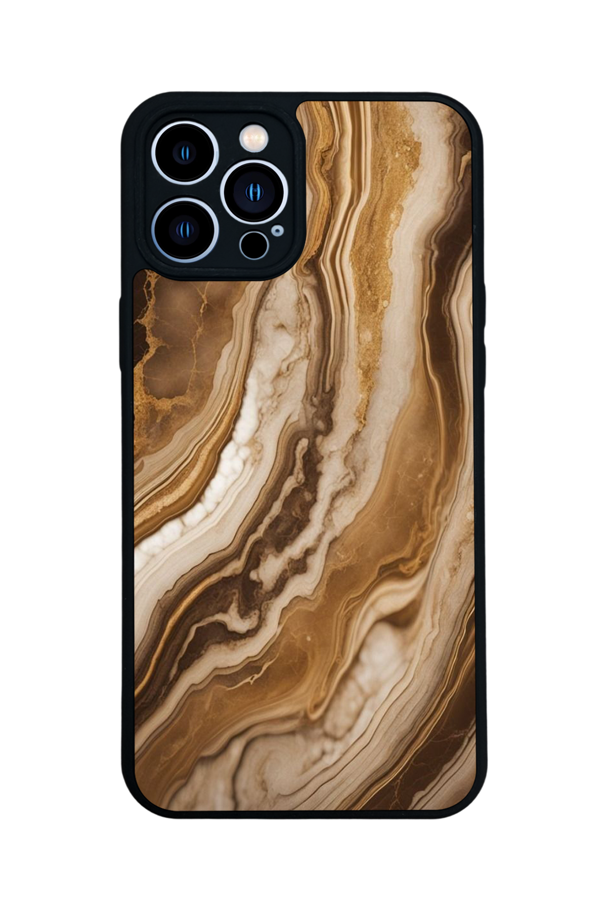iPhone 12 Pro Max Uyumlu Mermer Marble Tasarımlı Glossy Premium Kılıf