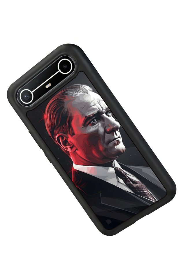 Tecno Spark Slim 5G Uyumlu Mustafa Kemal Ataturk Tasarımlı Glossy Premium Kılıf
