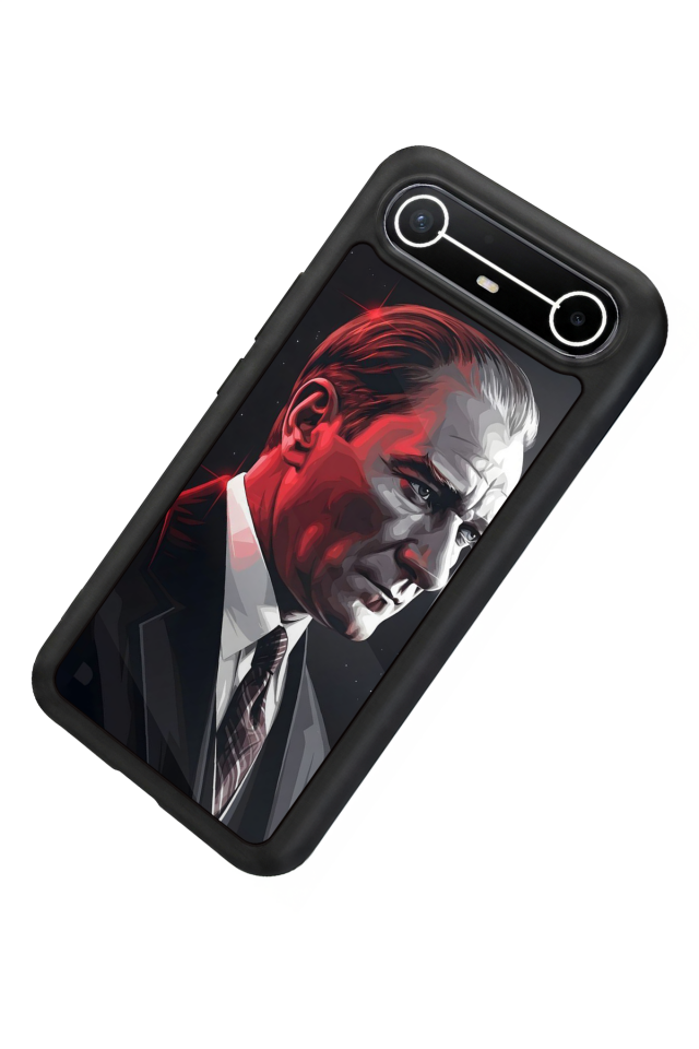Tecno Spark Slim 5G Uyumlu Mustafa Kemal Ataturk Tasarımlı Glossy Premium Kılıf