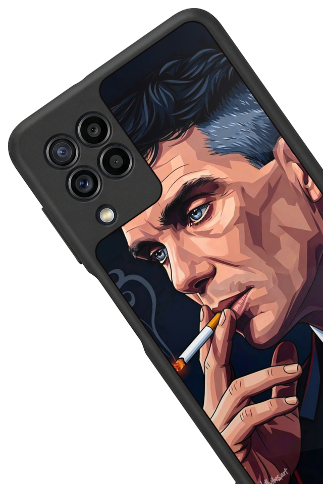 Samsung Galaxy M32 Uyumlu Peaky Blinders Tasarımlı Glossy Premium Kılıf