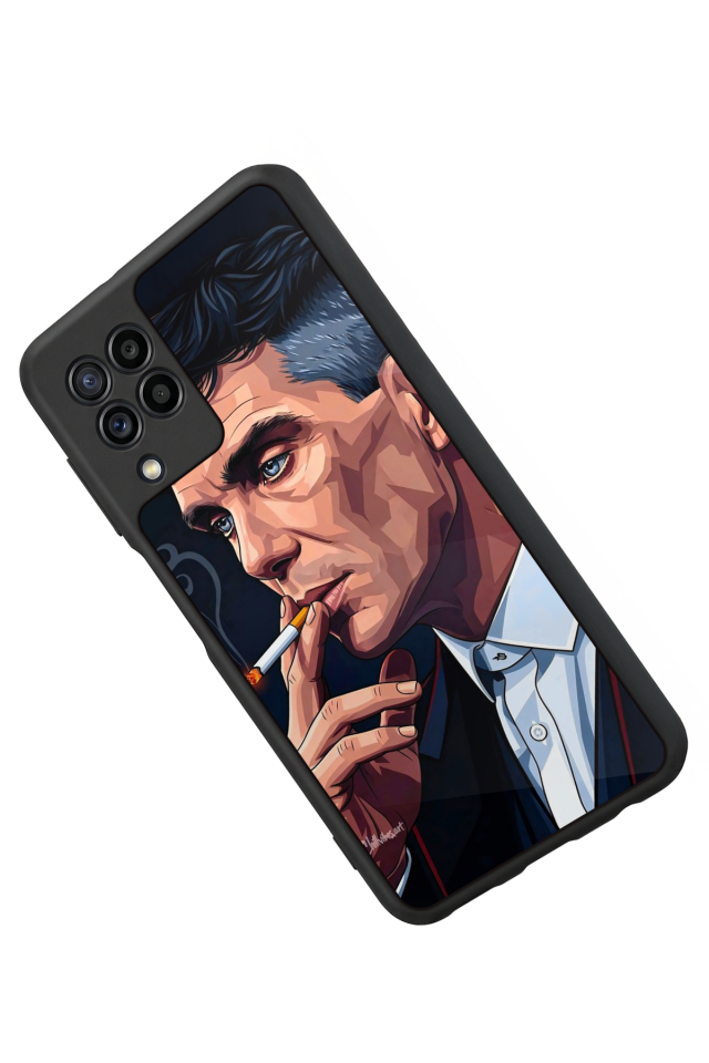 Samsung Galaxy M32 Uyumlu Peaky Blinders Tasarımlı Glossy Premium Kılıf