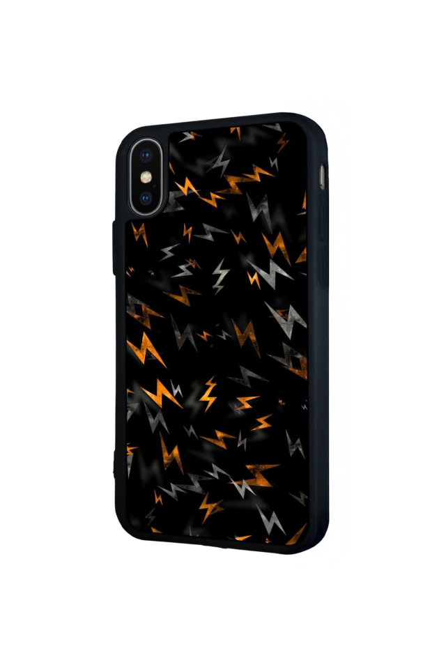 iPhone XS Max Uyumlu Simsek Tasarımlı Glossy Premium Kılıf