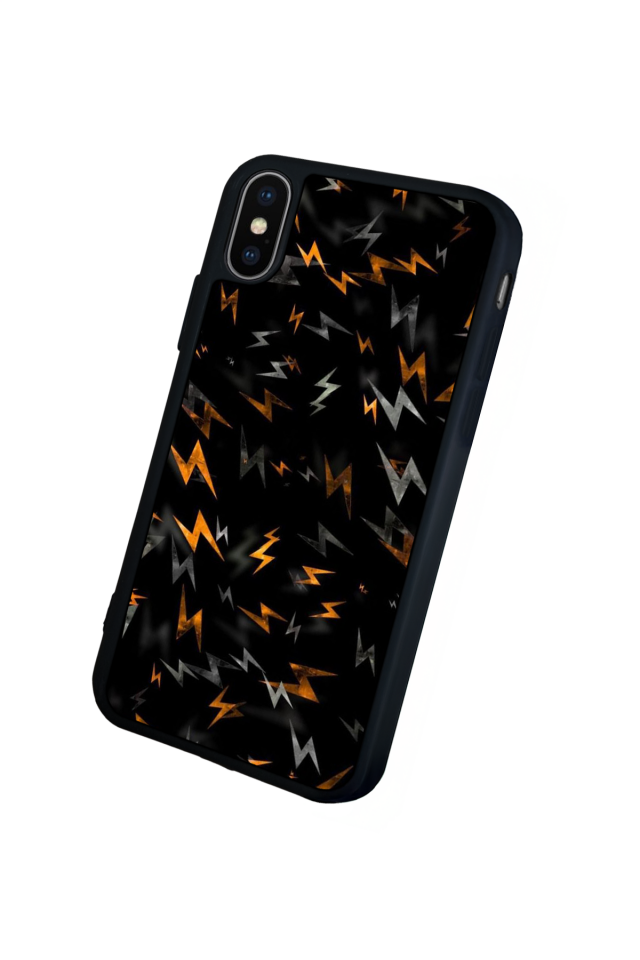 iPhone XS Max Uyumlu Simsek Tasarımlı Glossy Premium Kılıf