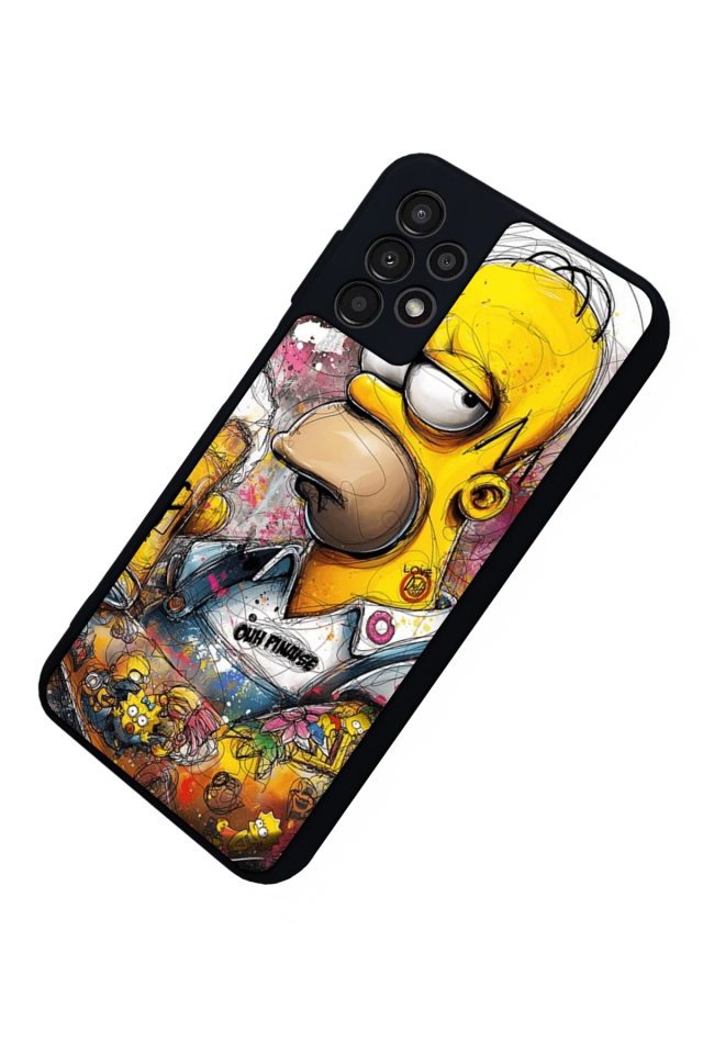 Samsung Galaxy A23 Uyumlu The Simpsons Tasarımlı Glossy Premium Kılıf