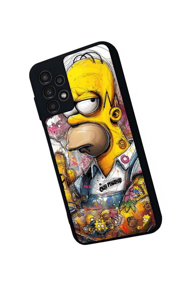 Samsung Galaxy A23 Uyumlu The Simpsons Tasarımlı Glossy Premium Kılıf