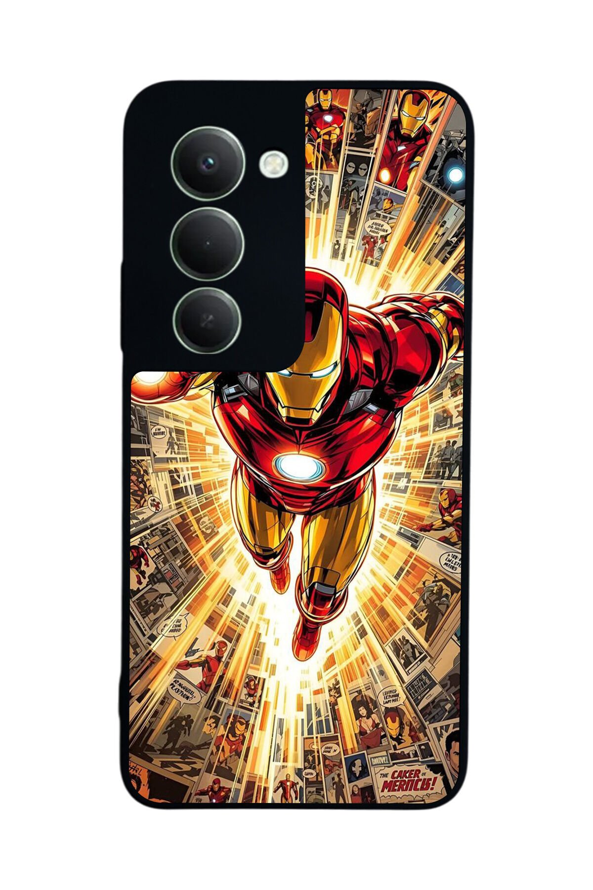 Xiaomi Redmi 15 5G Uyumlu Iron Man ( Demir Adam ) Tasarımlı Glossy Premium Kılıf