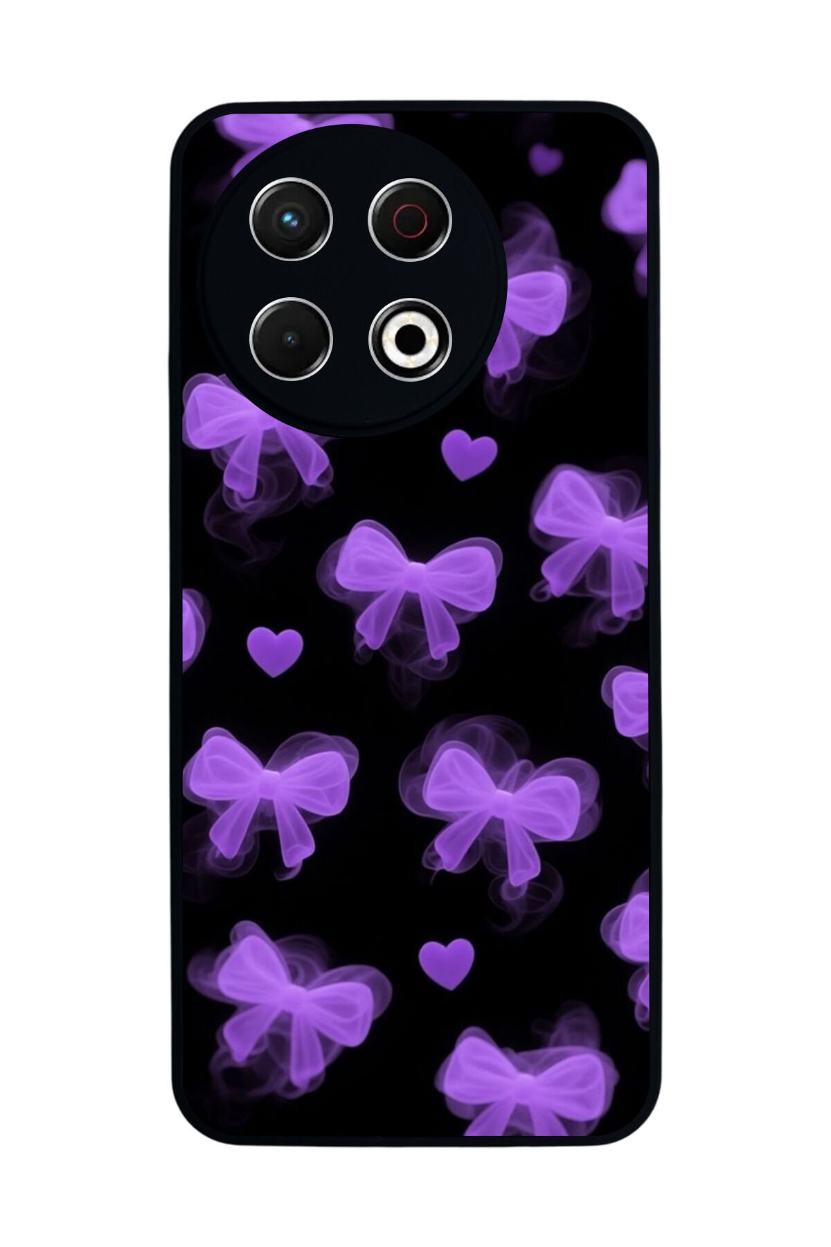 Tecno Spark 30 Pro Uyumlu Kurdele Tasarımlı Glossy Premium Kılıf