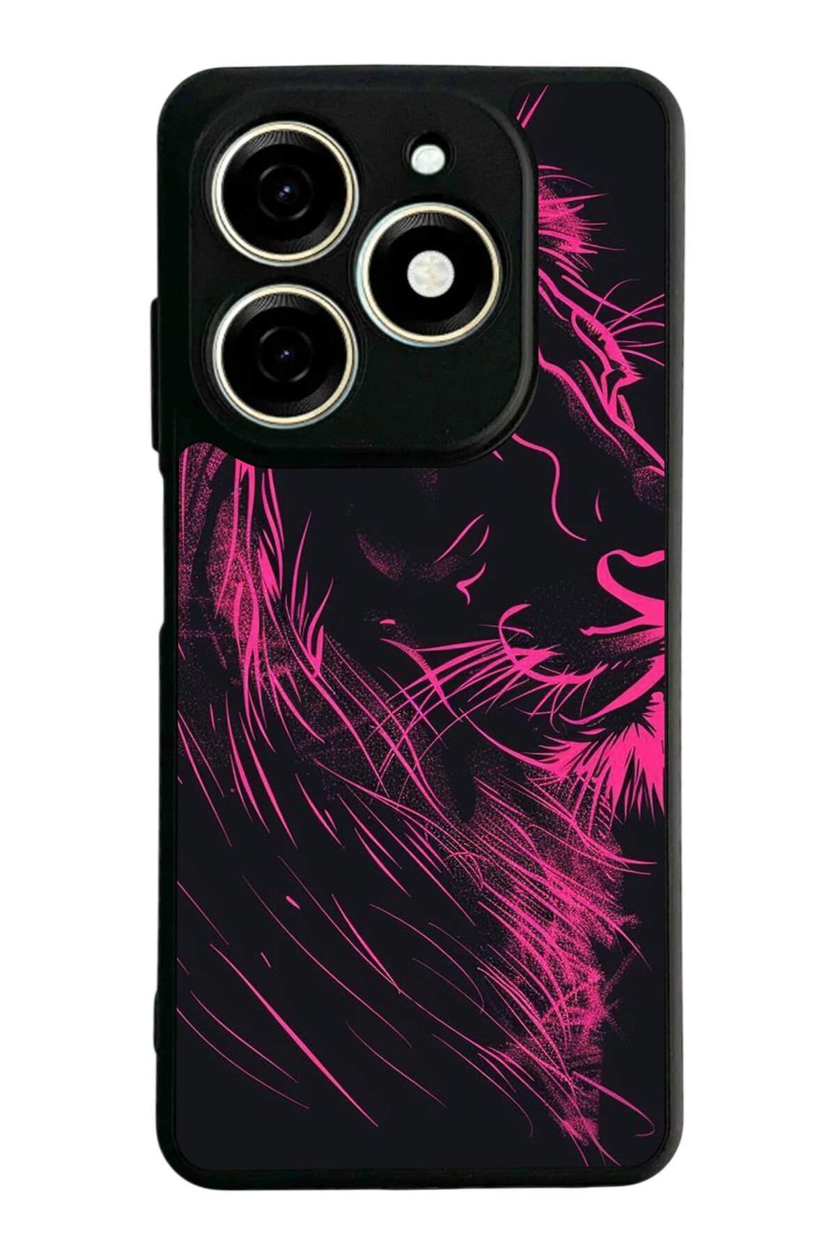 Infınıx Smart 8 Pro Uyumlu Aslan Tasarımlı Glossy Premium Kılıf