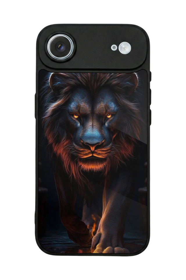 iPhone 17 Air Uyumlu Aslan Tasarımlı Glossy Premium Kılıf