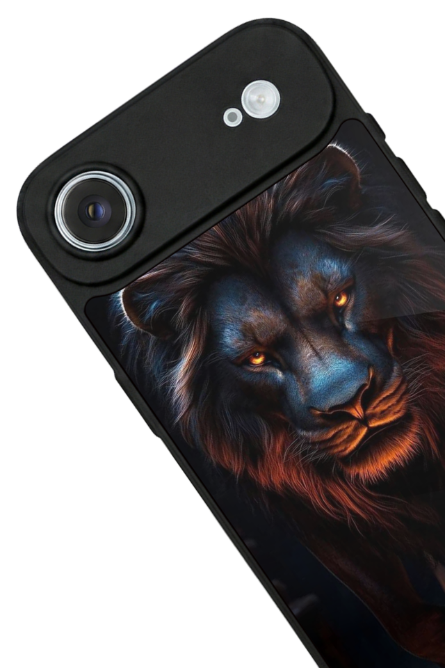 iPhone 17 Air Uyumlu Aslan Tasarımlı Glossy Premium Kılıf