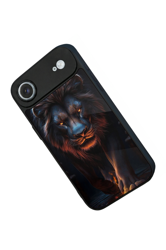 iPhone 17 Air Uyumlu Aslan Tasarımlı Glossy Premium Kılıf