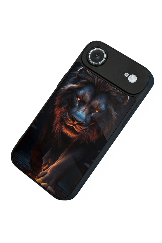 iPhone 17 Air Uyumlu Aslan Tasarımlı Glossy Premium Kılıf